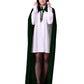 Unisex Fancy Full Length Hooded Velvet Cloak for Halloween Dress Cosplay