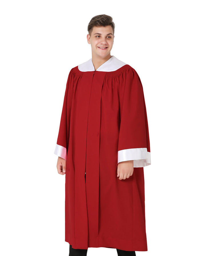 Custom Choir Robes Corona Contrast Yoke & Sleeve Band Ivyrobes