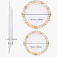 50 Pieces Disposable Dinner-Dessert Plastic Plates with Gold Lace Pattern for Wedding or Party Guests
