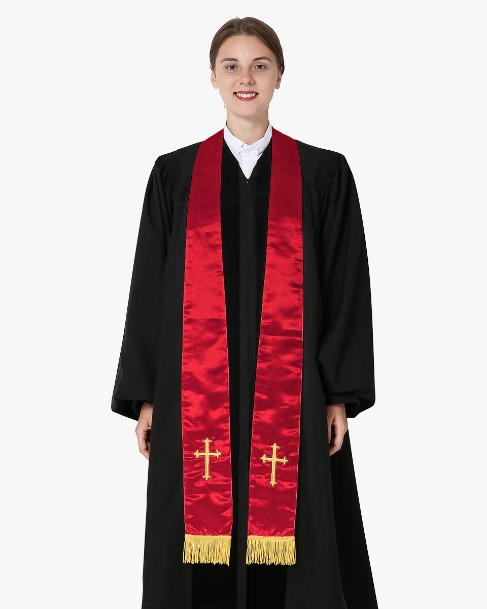 Confirmation Stole Red IvyRobes V Shape Confirmation Stole Descending ...