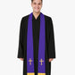 Reversible Clergy Stole with Cross - 5 Color Combinations Available