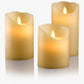 Set of 3 Ivory Flameless Dripless Candles