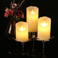Set of 3 Ivory Flameless Dripless Candles