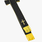 Premium Band Cincture with Cross - Black