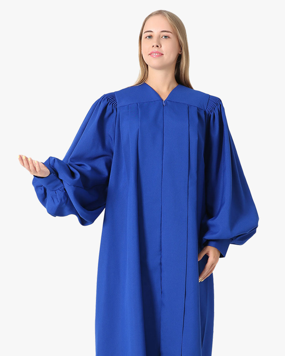 Senior Fluted Trinity Choir Robes with Cuff Sleeve - 3 Colors Available