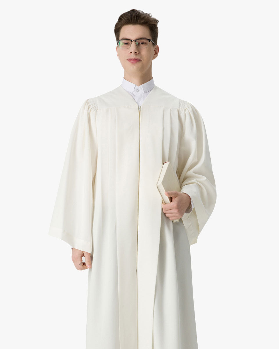 Senior Fluted Trinity Choir Robes with Open Sleeves - 3 Colors Available