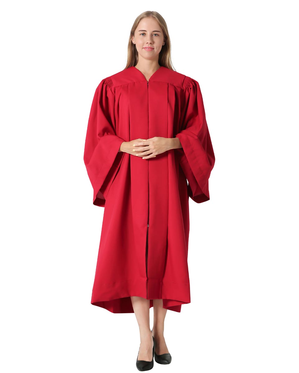 Senior Fluted Trinity Choir Robes with Open Sleeves - 3 Colors Available