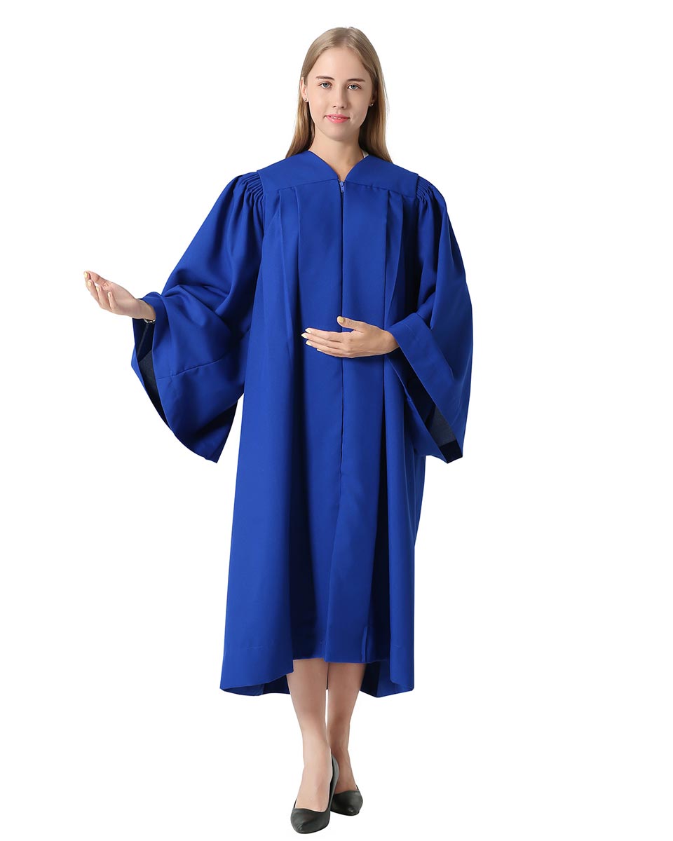 Senior Fluted Trinity Choir Robes with Open Sleeves - 3 Colors Available