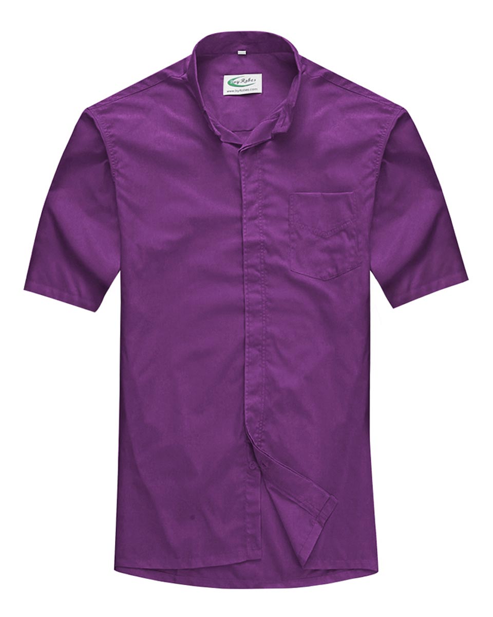 Men's Short-Sleeved Tab Collar Clergy Shirt - 3 Colors Available