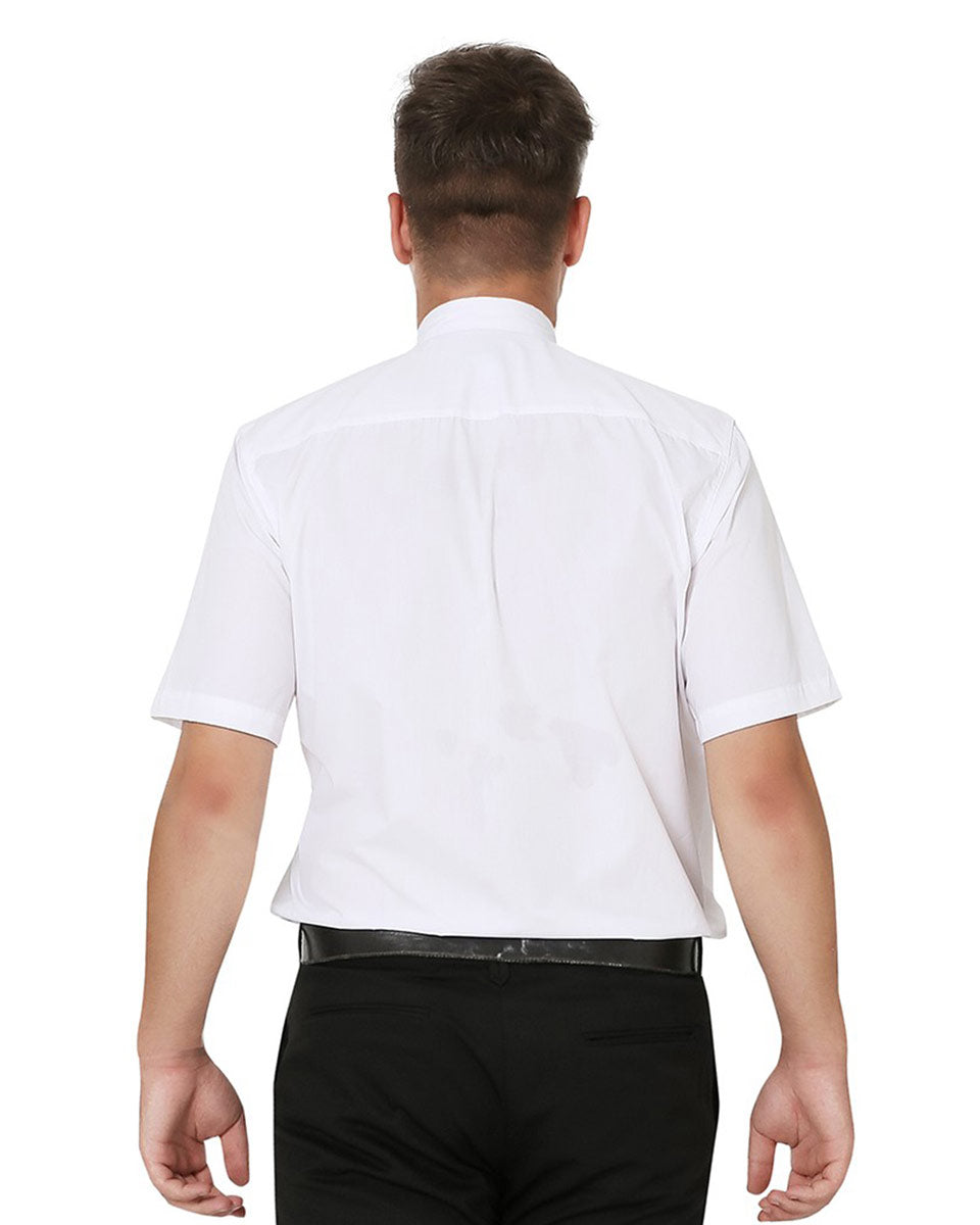 Men's Short-Sleeved Tab Collar Clergy Shirt - 3 Colors Available